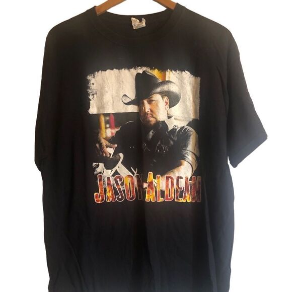 Jason Aldean Burn It Down Tour 2014 Jerzees Concert Tour Tshirt. Size XL - Picture 3 of 6
